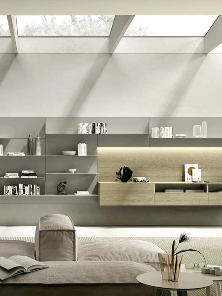 Parete Attrezzata Domino Boiserie 03 di Sangiacomo