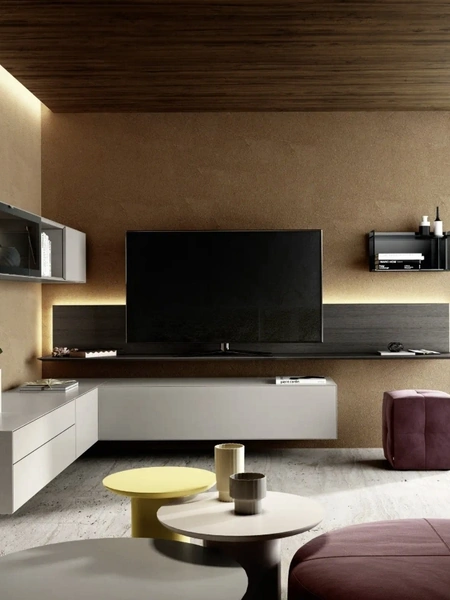 Parete Attrezzata angolare Domino 05 di Sangiacomo