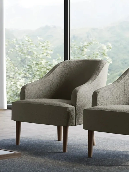 Poltroncina in tessuto Miranda di Doimo Salotti