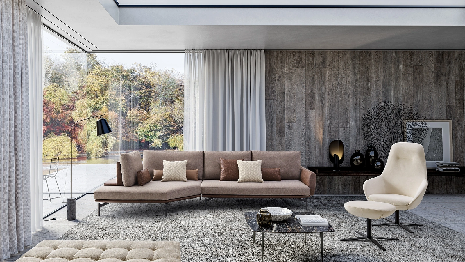 Poltrona Enya con base girevole di Confort Line