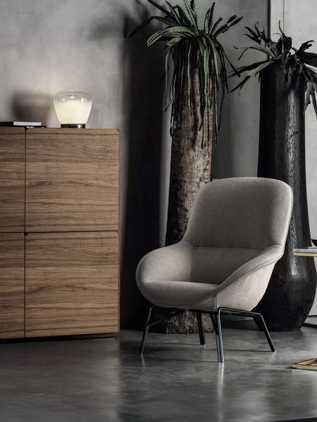 Poltrona Long Island in tessuto di Bontempi