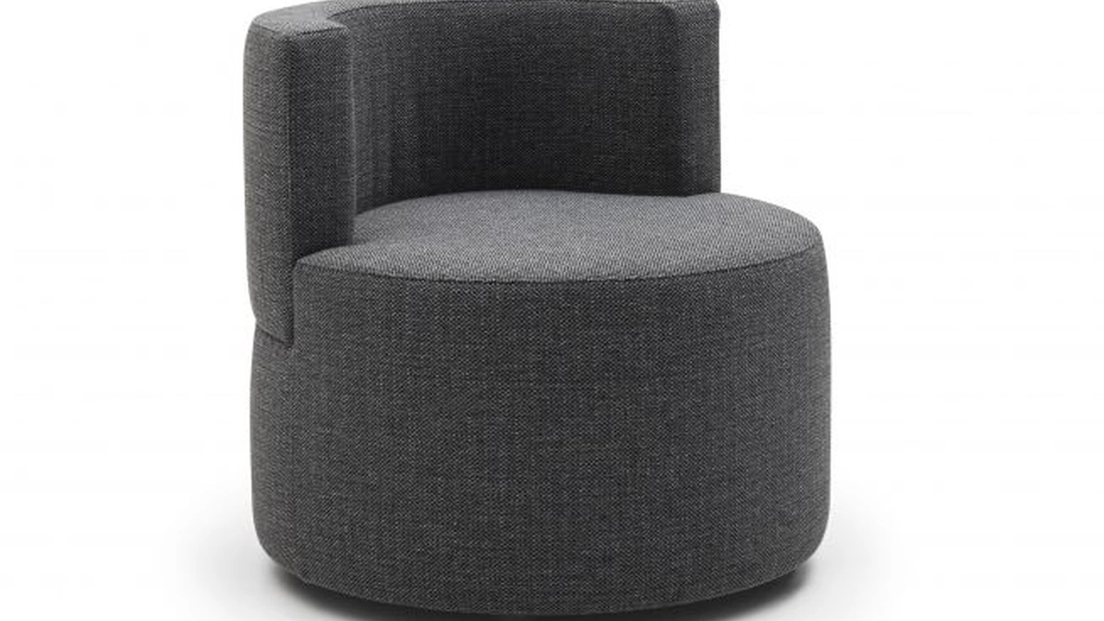 Poltroncina dalla forma tonda in tessuto Mia di Confort Line