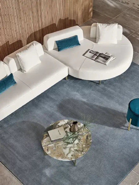 Divano con penisola Denver di Bontempi