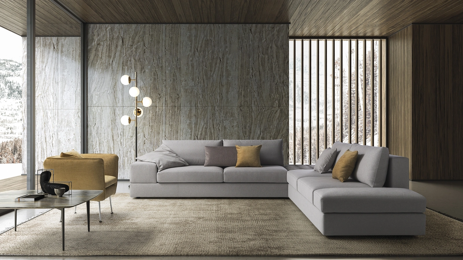 Divano angolare Abaco di Confort Line