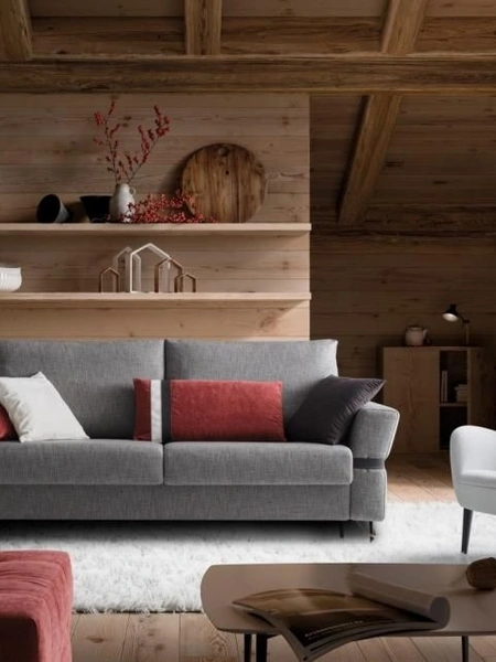 Divano letto in tessuto Boss di Confort Line