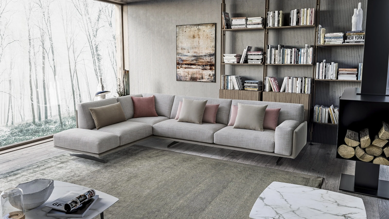 Divano angolare Life 2|0 di Confort Line