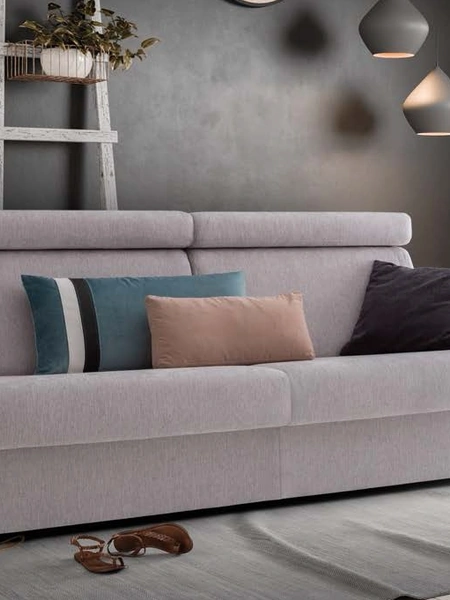 Divano letto lineare in tessuto Penny di Confort Line