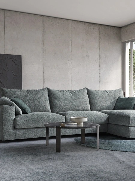 Divano con penisola Dress di Rosini Divani