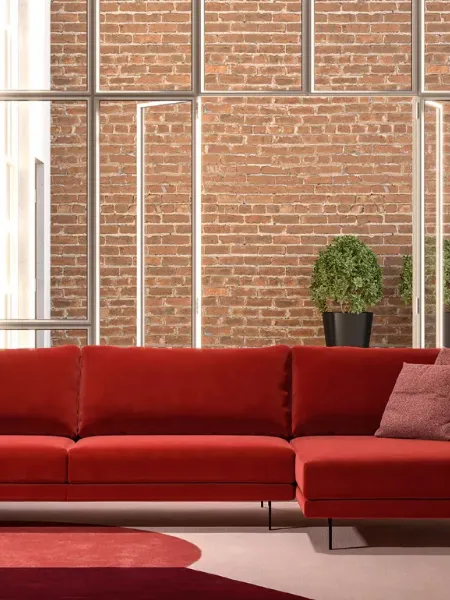 Divano con penisola Forest di Doimo Salotti