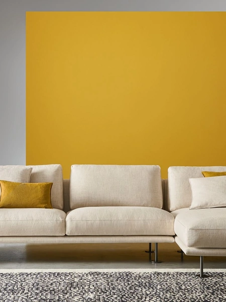 Divano in tessuto con penisola Harold Twils di Lounge