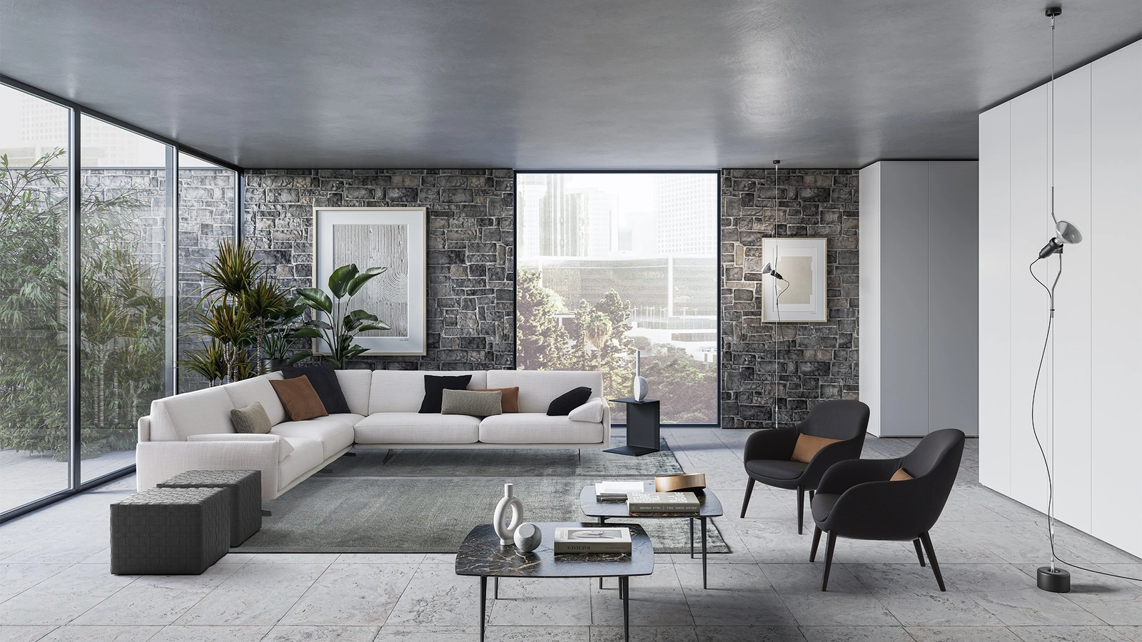 Divano angolare Loft 2|0 di Confort Line