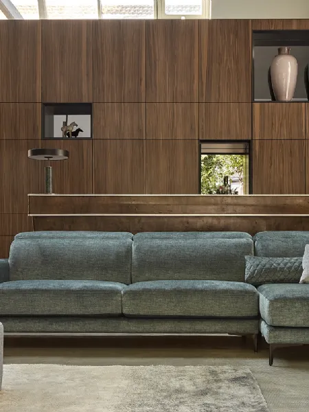 Divano con penisola Nevers di Rosini Divani