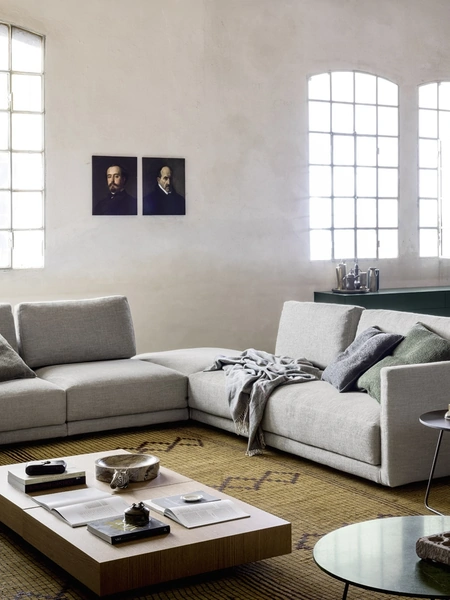 Divano angolare Mac in tessuto di Novamobili