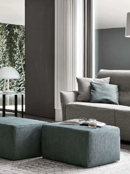 Divano letto in tessuto Bormio Smart di Rosini Divani