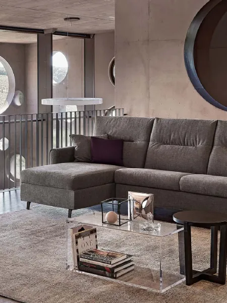 Divano Letto con penisola Verona Soft di Rosini Divani