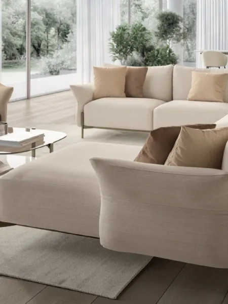 Divano con penisola Victor di Bontempi