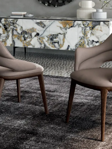 Sedia con o senza braccioli Baia di Ozzio