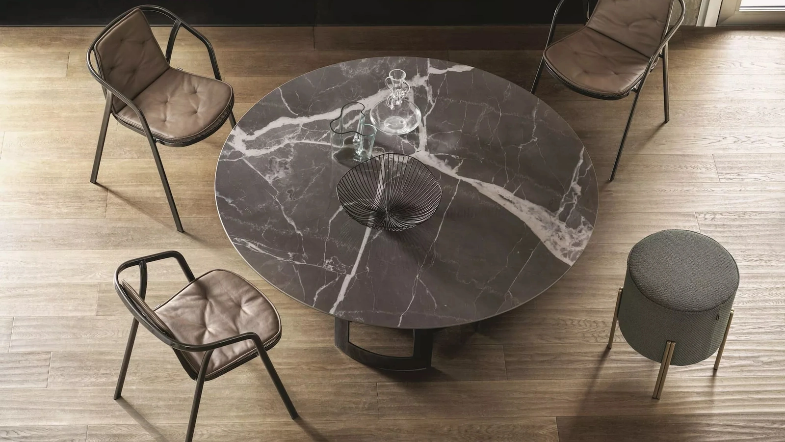 Sedia Ines in metallo laccato di Bontempi