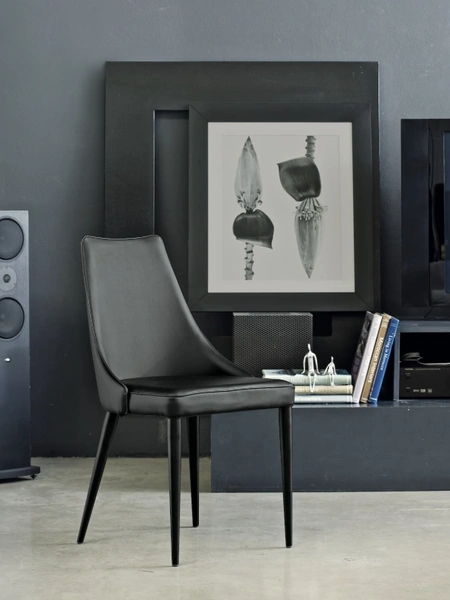 Sedia Clara in pelle ecologica di Bontempi