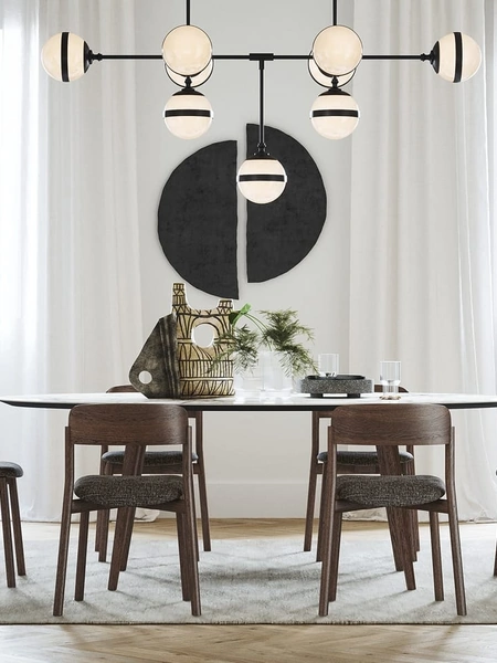 Sedia Ellen in legno e tessuto di Novamobili