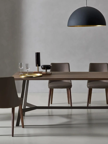 Sedia Eva in tessuto imbottito di Sangiacomo