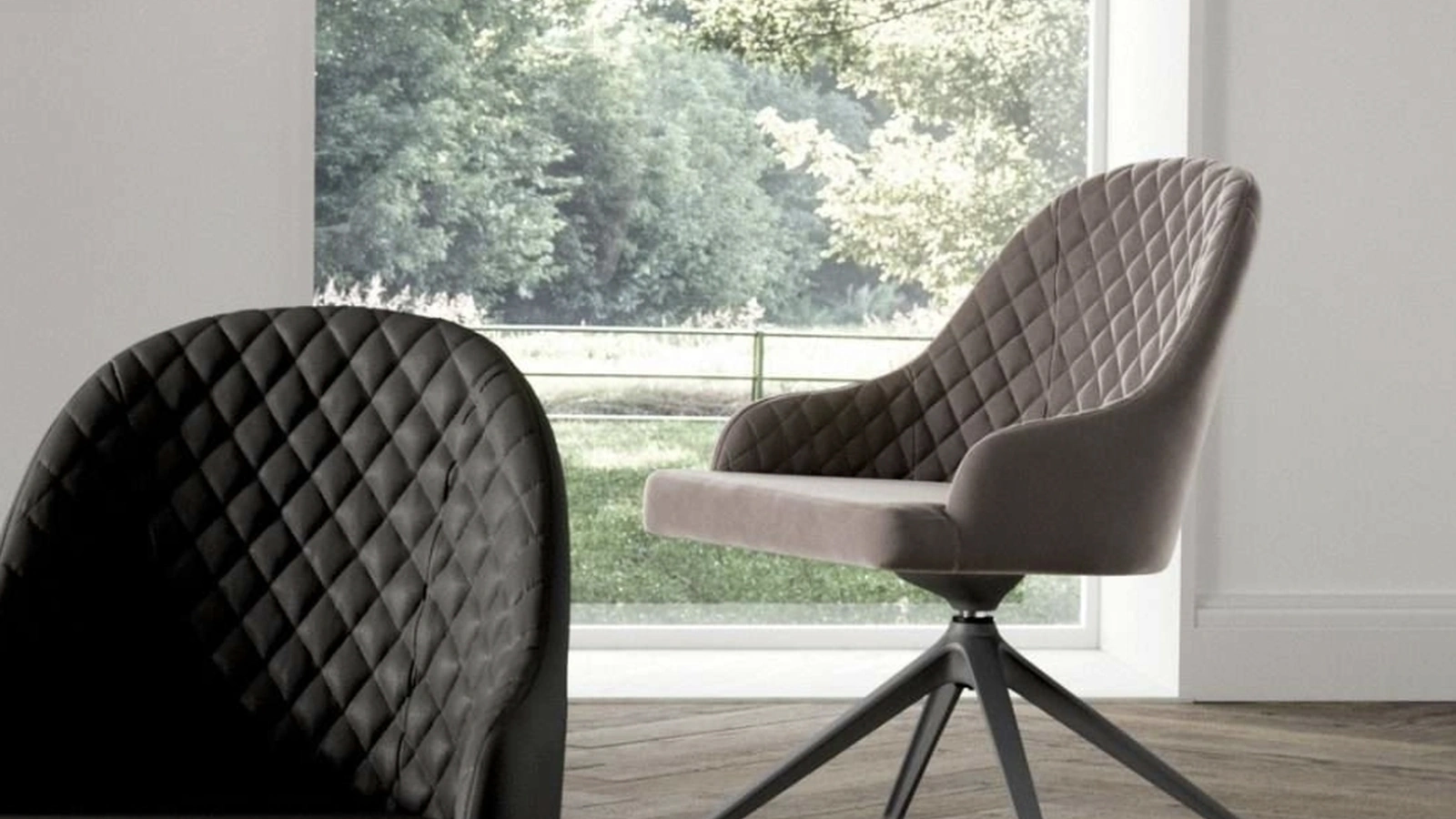 Sedia girevole Gilda di Ozzio