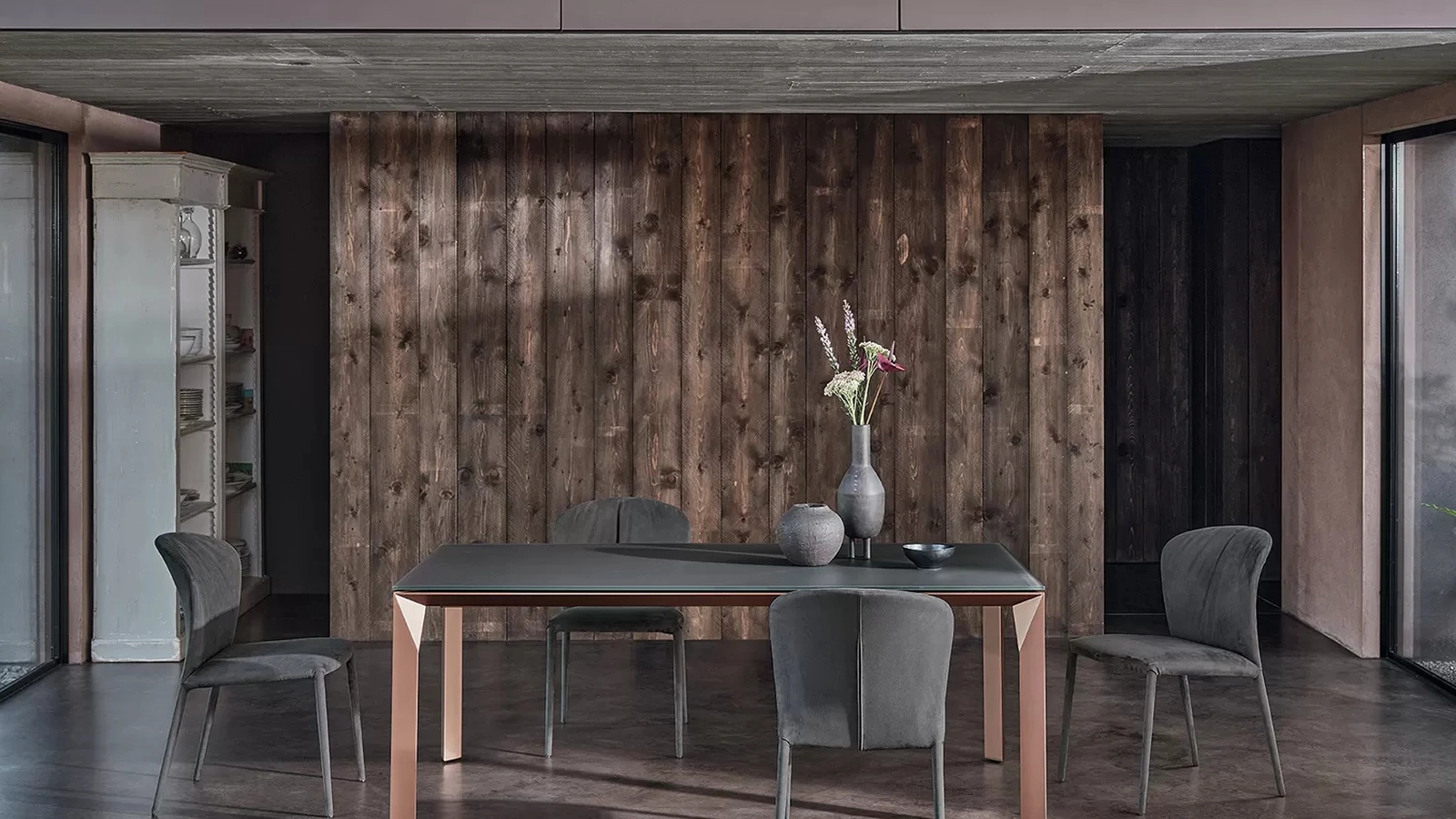 Sedia Grace completamente rivestita in tessuto di Bontempi