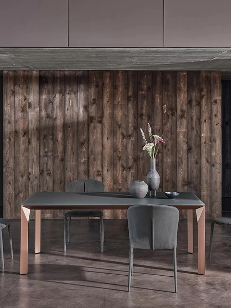 Sedia Grace completamente rivestita in tessuto di Bontempi