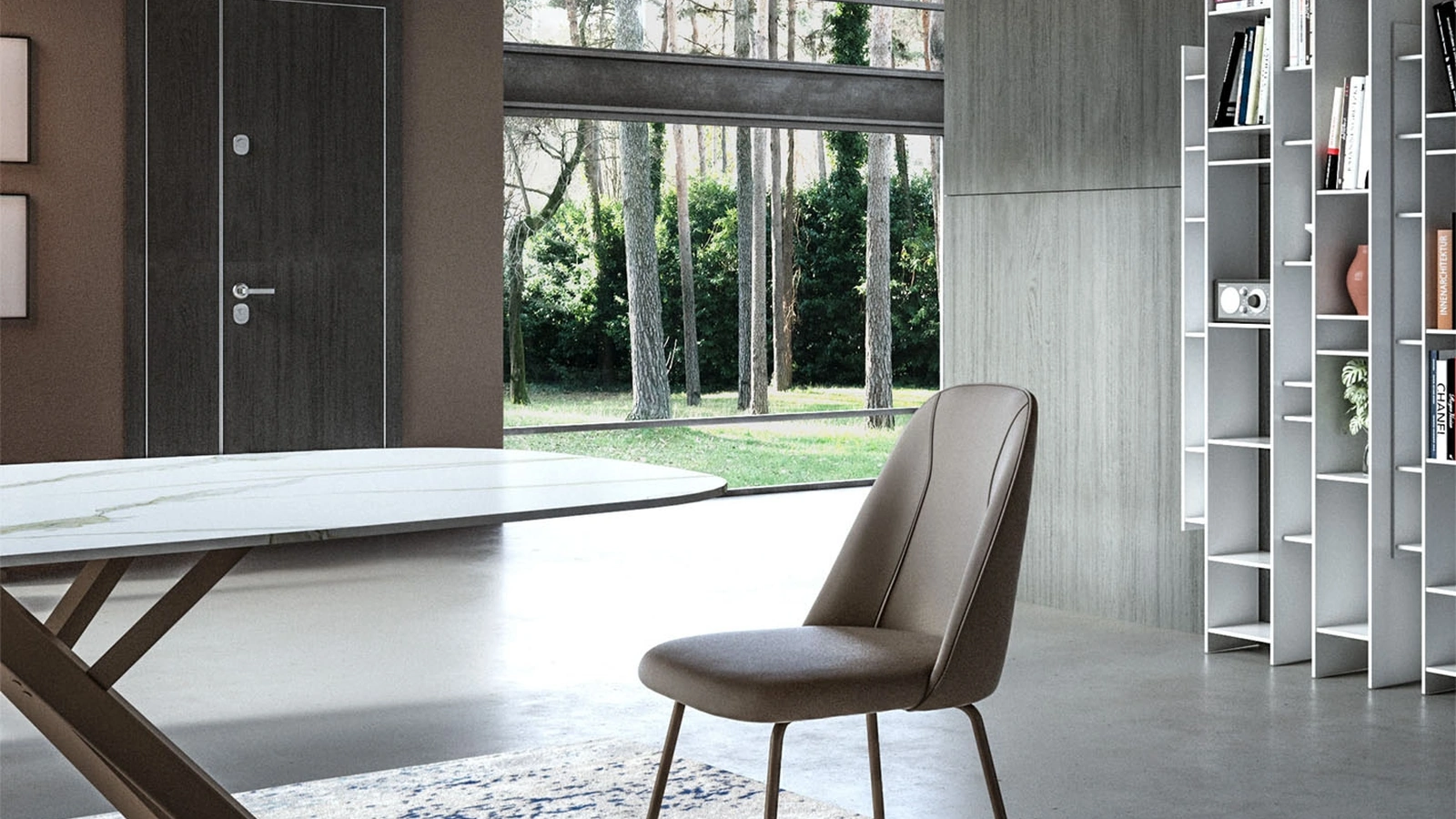 Sedia in ecopelle Jois di Easyline