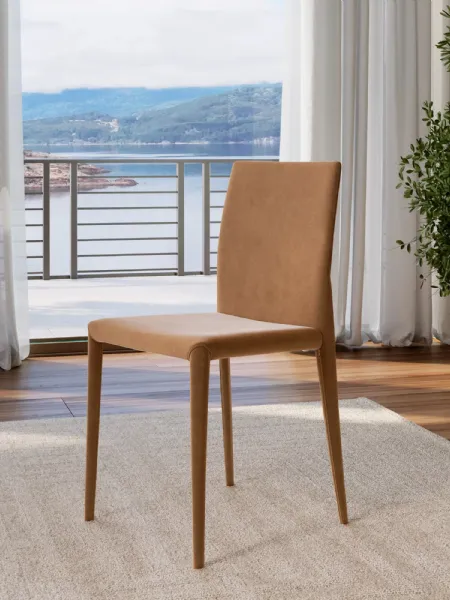 Sedia Margharet in pelle di Bontempi