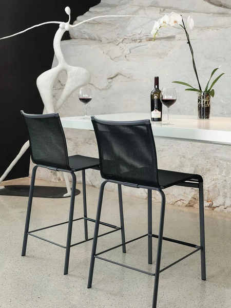 Sgabello in tessuto tecnico Net di Bontempi