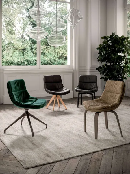 Sedia Siria in pelle di Ozzio