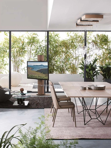 Sedia in pelle Sofia di Ozzio