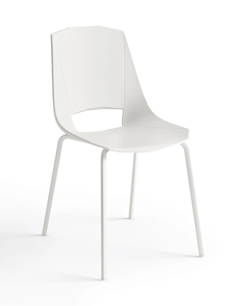 Sedia Eva 4 in polipropilene e metallo di Pointhouse