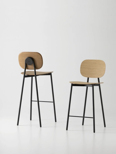 Sgabello Tata Young 6 Impiallacciato di Pointhouse