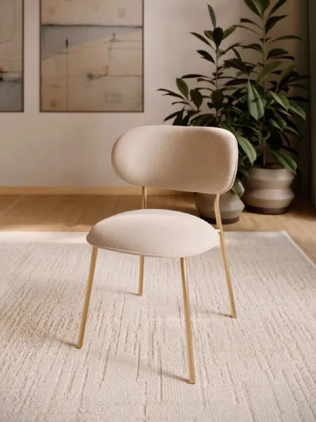 Sedia Sienna in tessuto imbottito di Bontempi