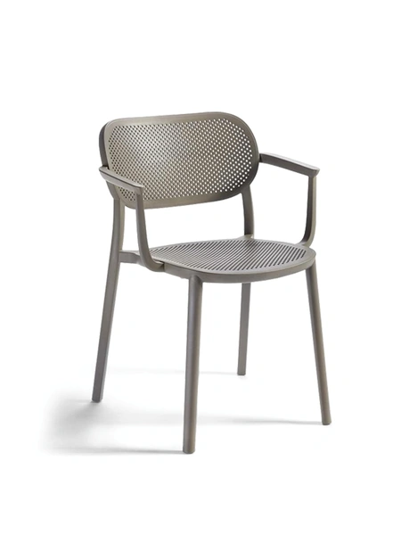 Sedia con bracciolo Sofia in tecnopolimero di Alta Corte