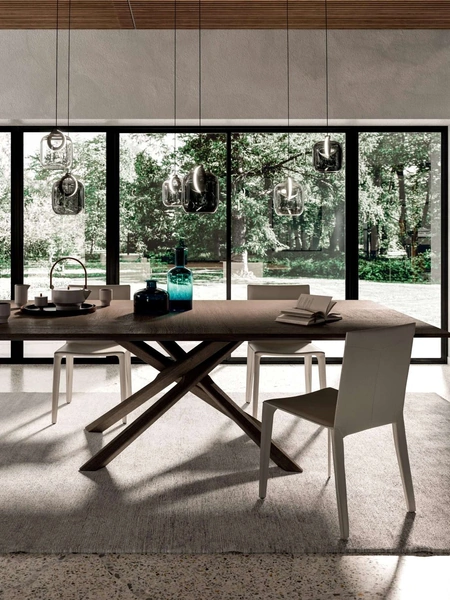 Tavolo allungabile Arizona in legno di Rovere di Ozzio