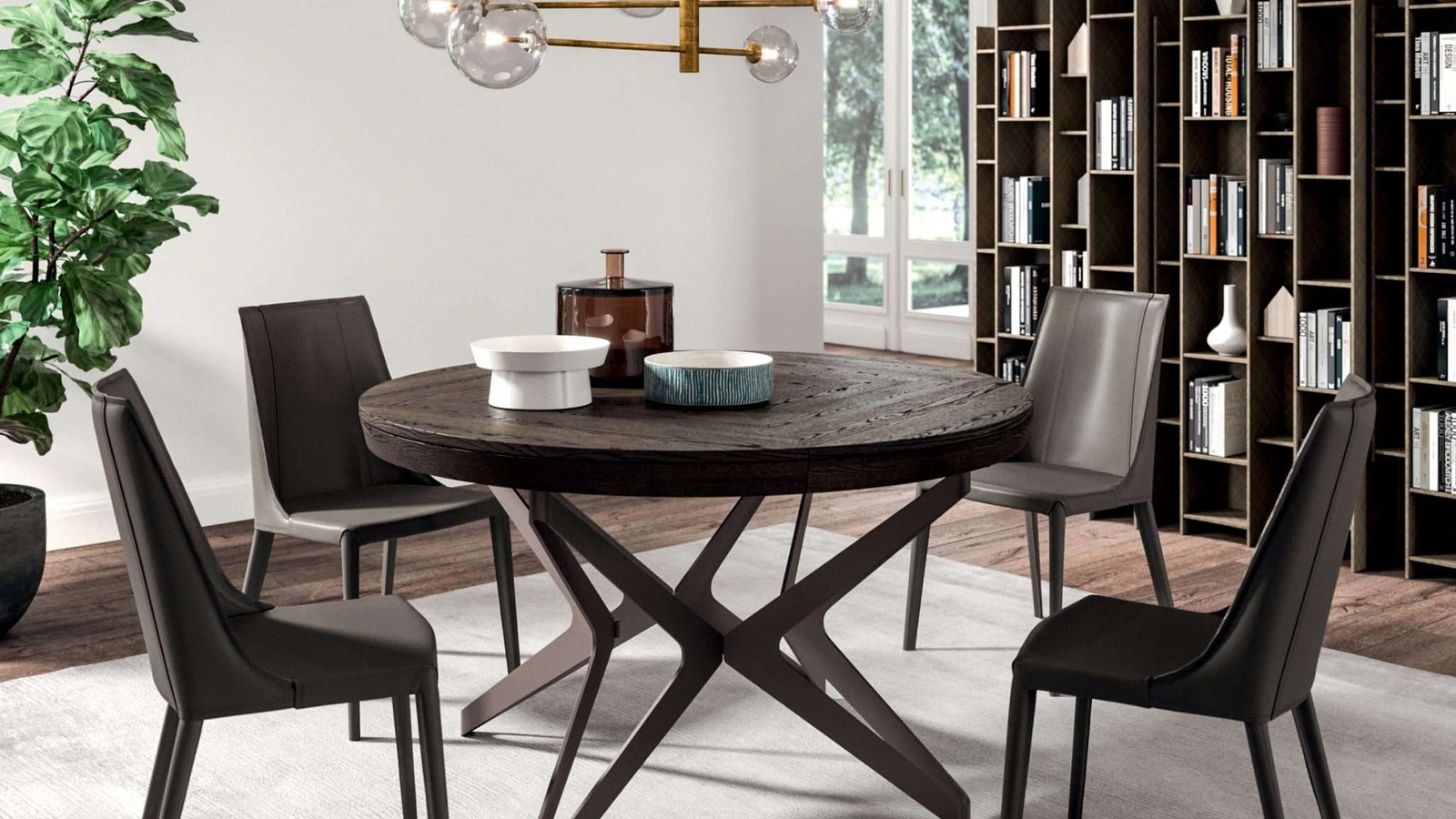 Tavolo rotondo allungabile Big Round di Ozzio