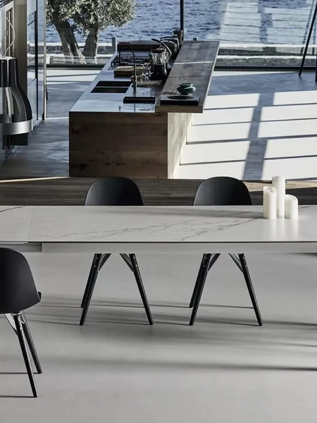 Tavolo allungabile Chef in SuperMarmo di Bontempi