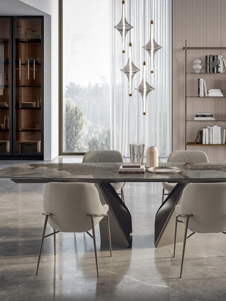 Tavolo in SuperMarmo Kaleido di Bontempi