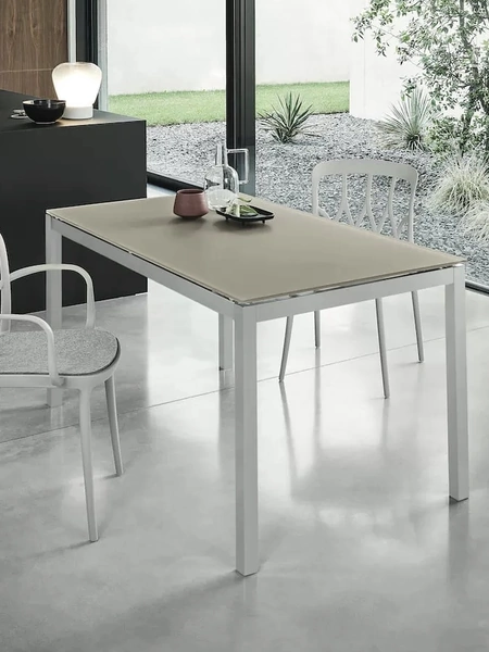 Tavolo allungabile Mago in cristallo di Bontempi