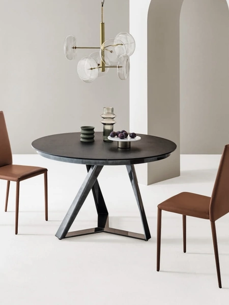 Tavolo allungabile Millennium Rotondo di Bontempi