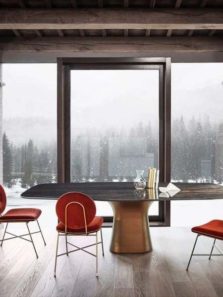 Tavolo in SuperMarmo Podium di Bontempi