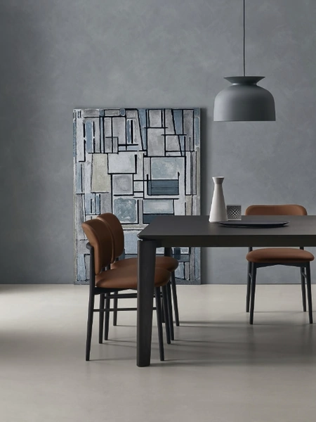 Tavolo Desco in Rovere Carbone di Sangiacomo