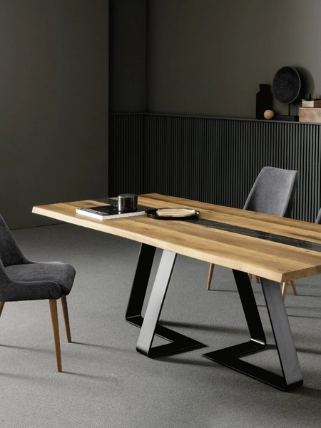 Tavolo Double in rovere massello di Alta Corte