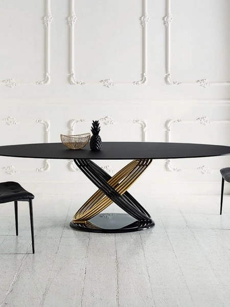 Tavolo Fusion in Cristallo di Bontempi