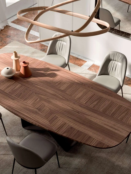 Tavolo Gem in legno di Ozzio