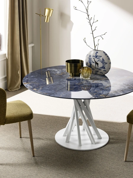 Tavolo rotondo Gemini in ceramica di Alta Corte