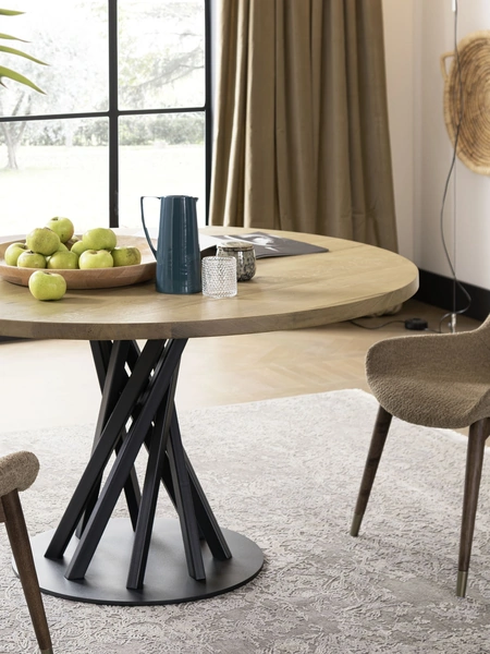 Tavolo Gemini Rotondo di Alta Corte